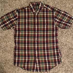 Orvis Men's Short Sleeve Shirt Size Medium Multicolor Button-Down Plaids